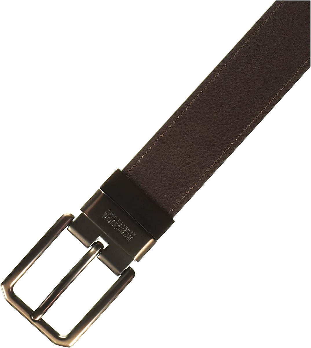 Kenneth Cole REACTION Men's 35MM Wide Reversible Belt Black Brown