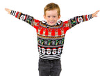 SOCAL LOOK Kids Ugly Christmas Sweater - Tacky Cute Holiday Pullover for Boys & Girls, Unisex Funny Xmas Sweater for Children