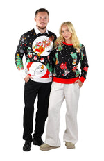 SOCAL LOOK Ugly Christmas Sweater for Men - Multicolor Festive Funny Cute Holiday Xmas Pullover