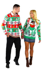 SOCAL LOOK Ugly Christmas Sweater for Men - Multicolor Festive Funny Cute Holiday Xmas Pullover