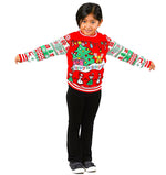 SOCAL LOOK Kids Ugly Christmas Sweater - Tacky Cute Holiday Pullover for Boys & Girls, Unisex Funny Xmas Sweater for Children