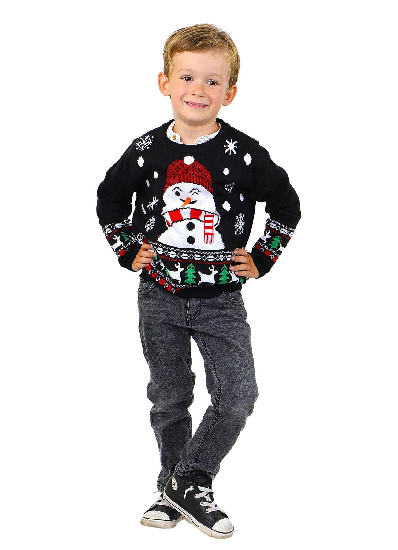 KESIS Kids Ugly Christmas Sweater - Tacky Cute Holiday Pullover for Boys & Girls, Unisex Funny Xmas Sweater for Children