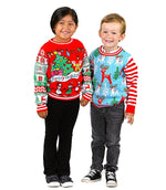 SOCAL LOOK Kids Ugly Christmas Sweater - Tacky Cute Holiday Pullover for Boys & Girls, Unisex Funny Xmas Sweater for Children