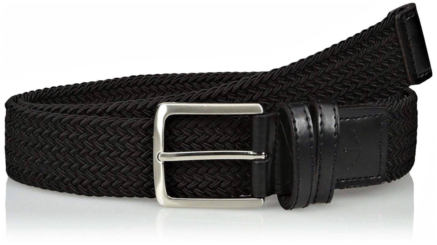 Dockers Men's 1.37 In (35MM) Stretch Fabric Braided Belt