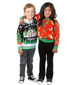 SOCAL LOOK Kids Snowman Christmas Ugliest Sweater - Cute Pullover Festive Style Funny Xmas Sweater for Kids