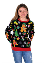 SOCAL LOOK Kids Ugly Christmas Sweater - Tacky Cute Holiday Pullover for Boys & Girls, Unisex Funny Xmas Sweater for Children