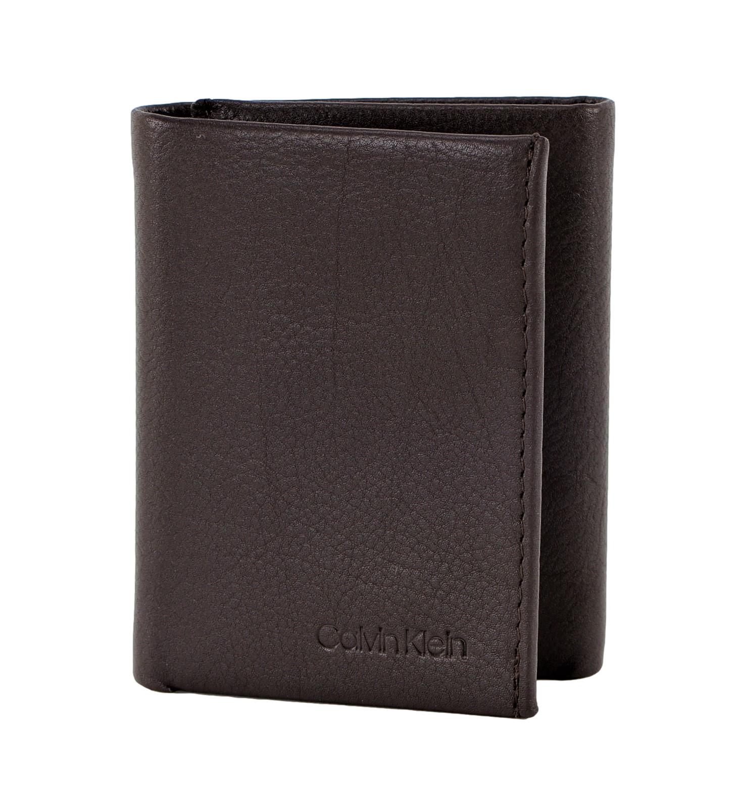 Calvin Klein Men's RFID Blocking Leather Trifold Wallet