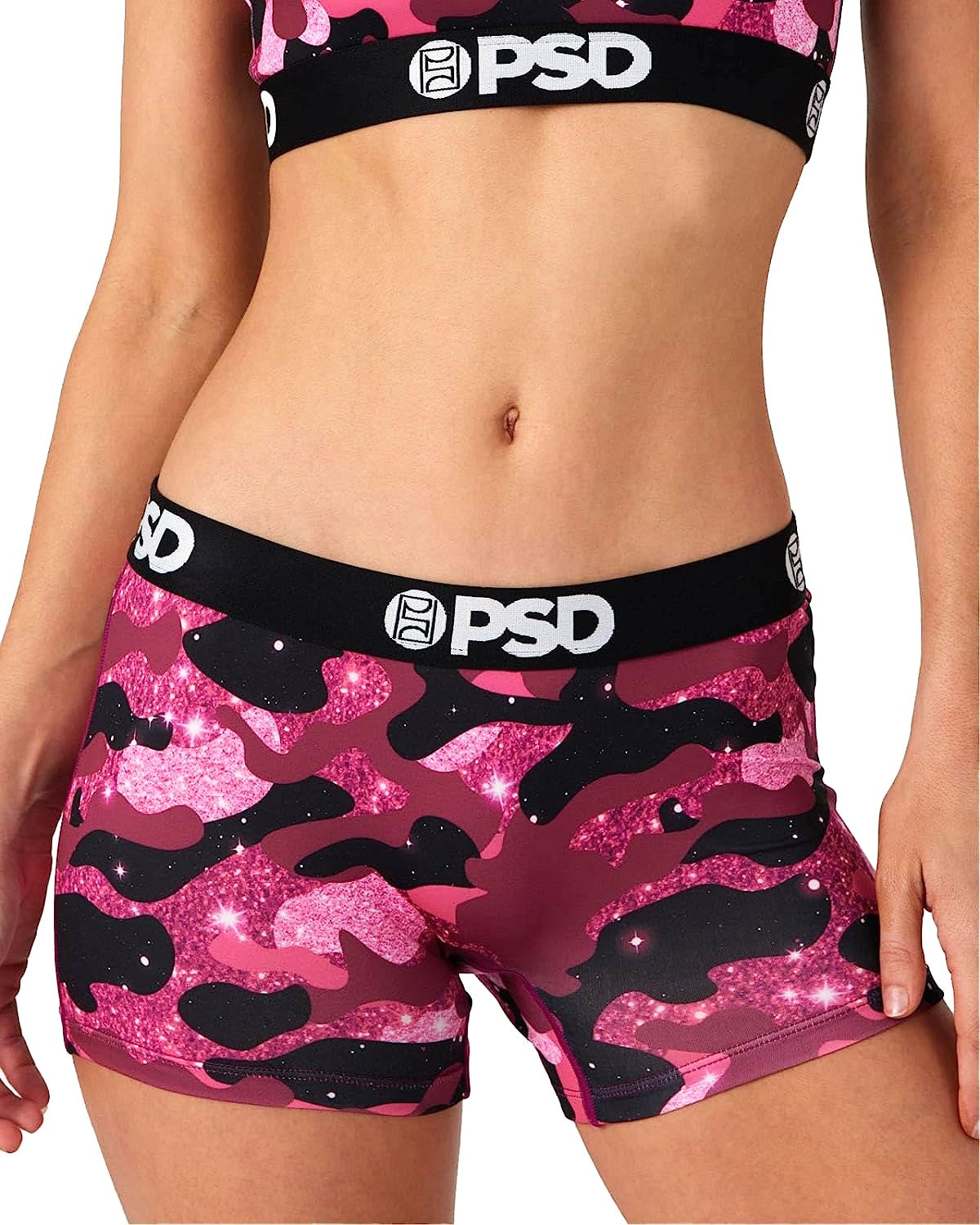 PSD Womens Bratz Camo Pop Boyshorts Multi