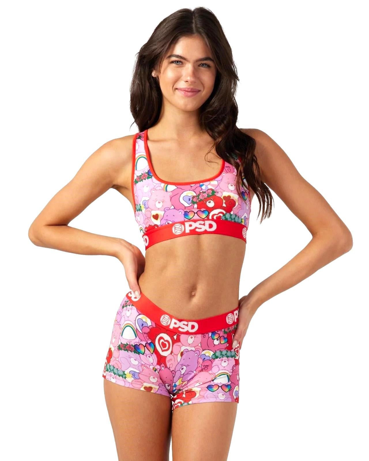 PSD Women's Care Bears XOXO Sports Bra Multicolor