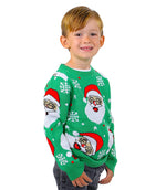 SOCAL LOOK Kids Ugly Christmas Sweater - Multicolor Long Sleeve Tacky Cute Holiday Pullover for Boys & Girls