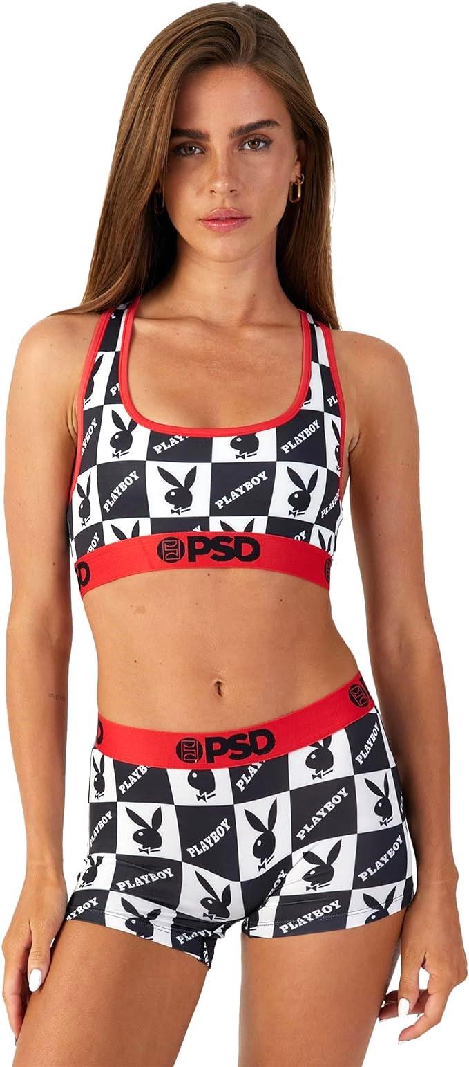 PSD Women's Playboy Checkers Boyshorts Multi