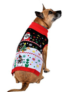 SOCAL LOOK Ugly Christmas Sweater for Dog - Cat Ugly Xmas Jumper with Leash Hole, Dog Pullover Winter Warm Pet Puppy Clothes Outfits