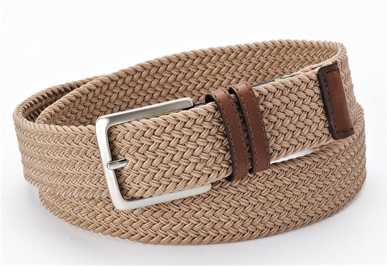 Dockers Men's 1.37 In (35MM) Stretch Fabric Braided Belt