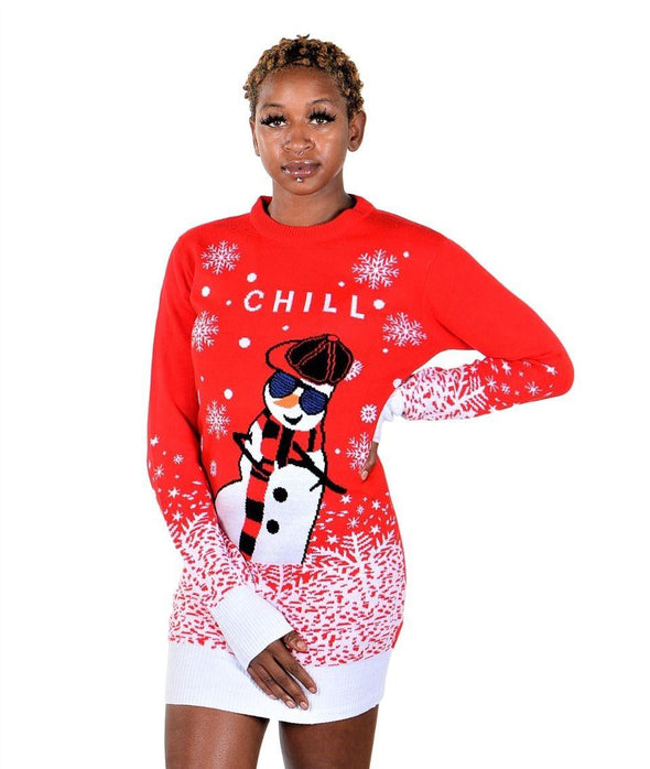 Socallook Classic Cute Ugly Christmas Sweater for Women Xmas Pullover Dress
