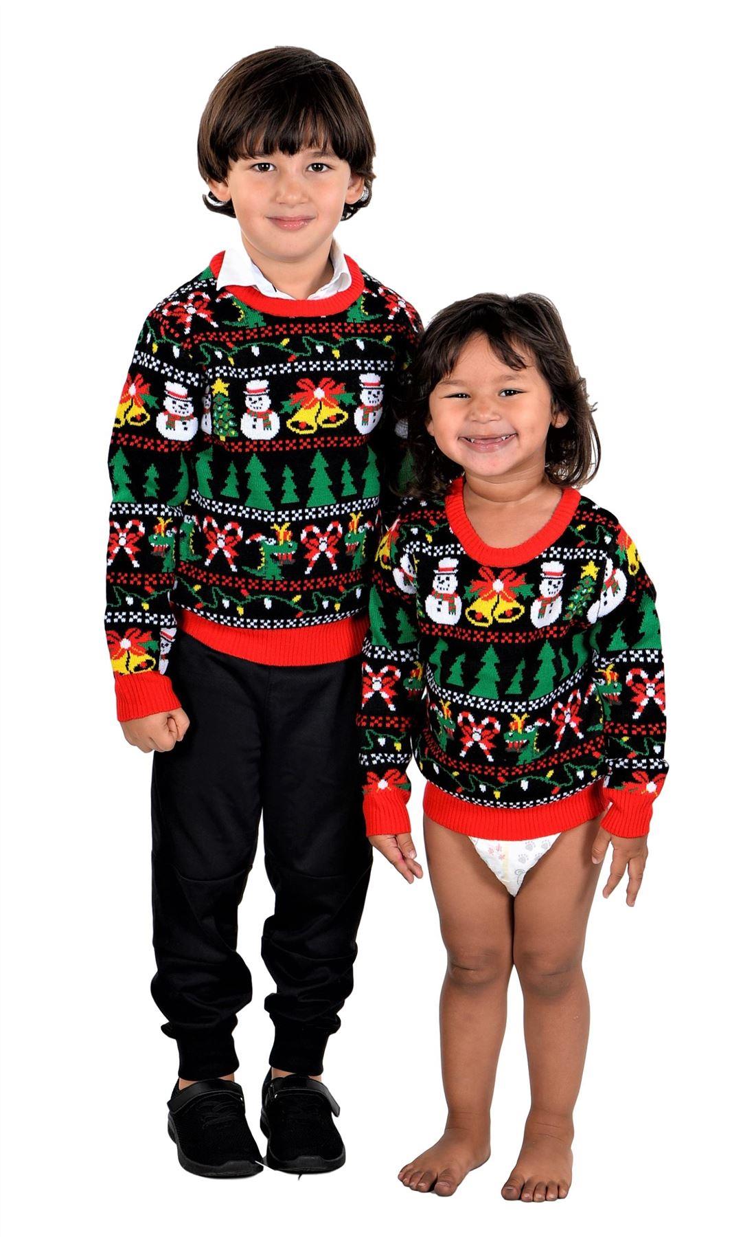 SOCAL LOOK Youth Festive Ugly Christmas Sweater, Cute Tacky Holiday Teens Pullover, Funny Xmas Sweater for Big Boys & Girls