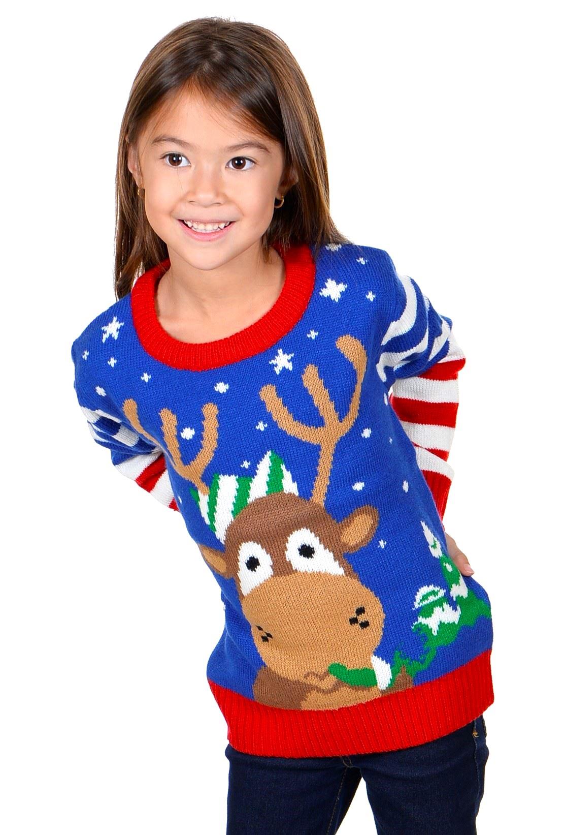 KESIS Kids Ugly Christmas Sweater - Tacky Cute Holiday Pullover for Boys & Girls, Unisex Funny Xmas Sweater for Children