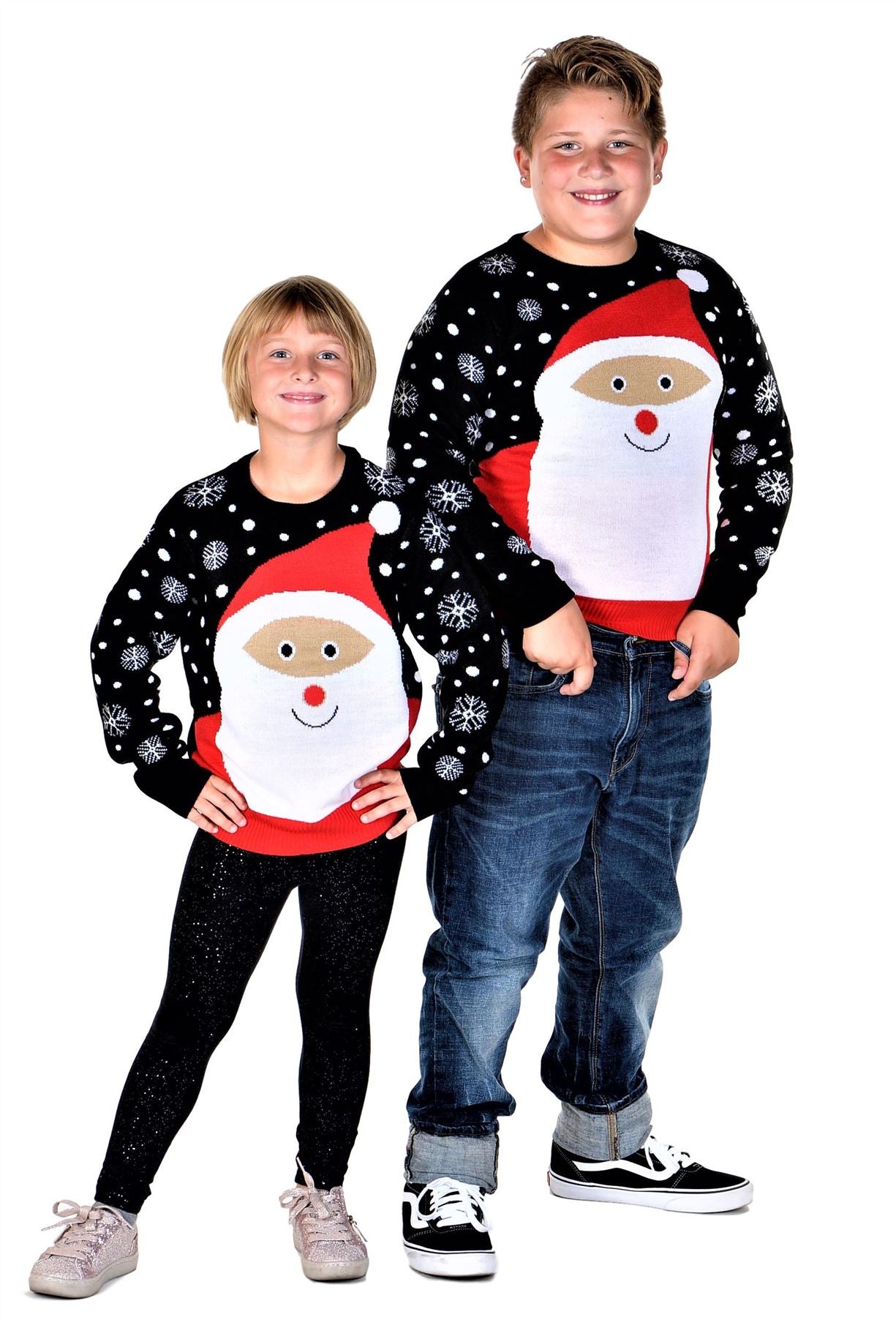 SOCAL LOOK Kids Ugly Christmas Sweater - Tacky Cute Holiday Pullover for Boys & Girls, Unisex Funny Xmas Sweater for Children