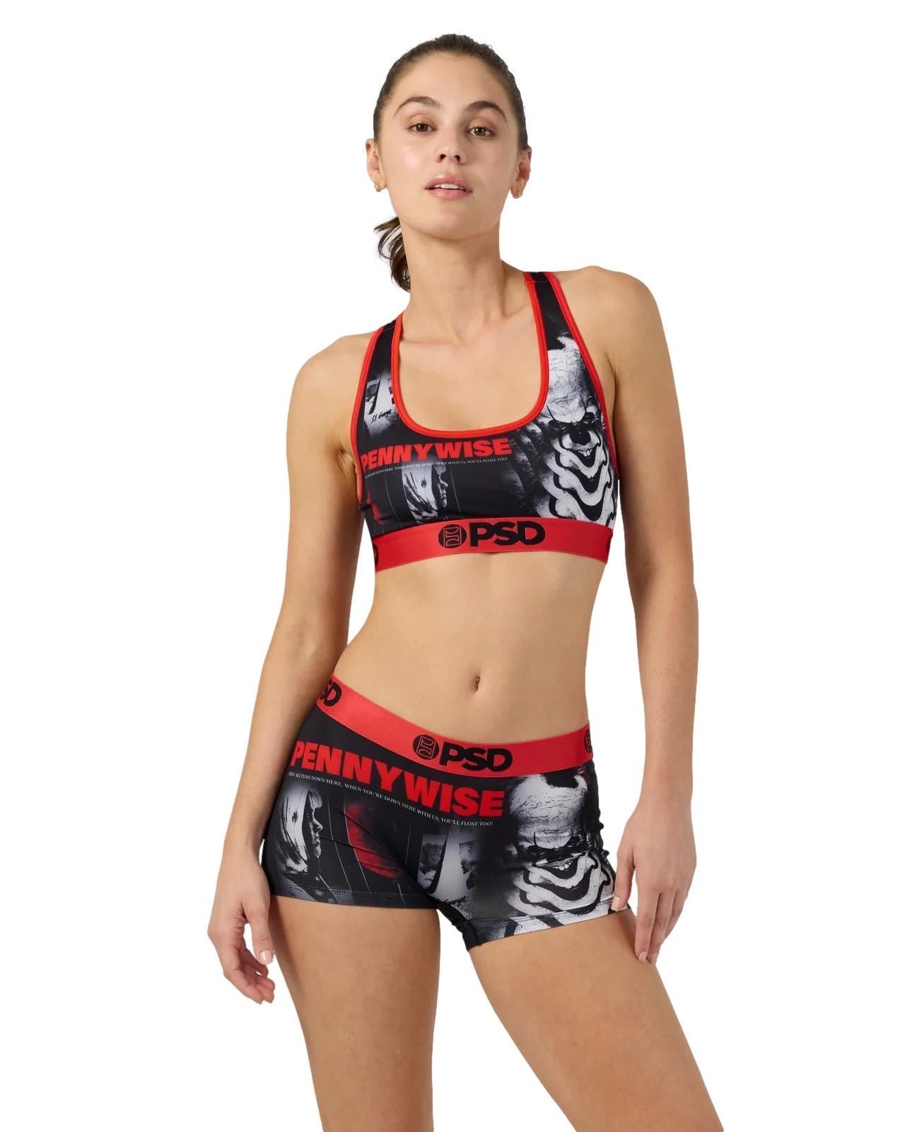 PSD Women Sports Bra Pennywise- Racerback, Breathable Microfiber Fabric