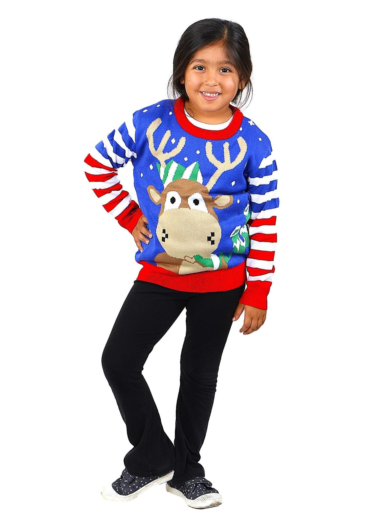 KESIS Kids Ugly Christmas Sweater - Tacky Cute Holiday Pullover for Boys & Girls, Unisex Funny Xmas Sweater for Children