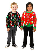 SOCAL LOOK Kids Ugly Christmas Sweater - Tacky Cute Holiday Pullover for Boys & Girls, Unisex Funny Xmas Sweater for Children