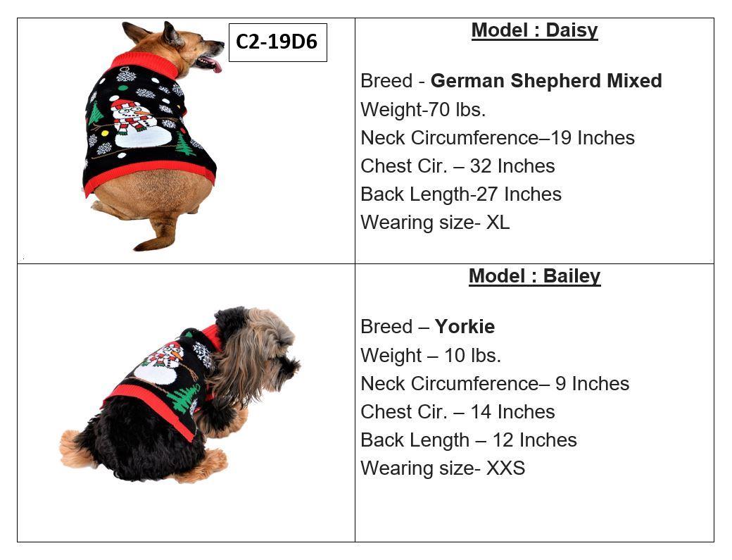 SOCAL LOOK Ugly Christmas Sweater for Dog - Cat Ugly Xmas Jumper with Leash Hole, Dog Pullover Winter Warm Pet Puppy Clothes Outfits