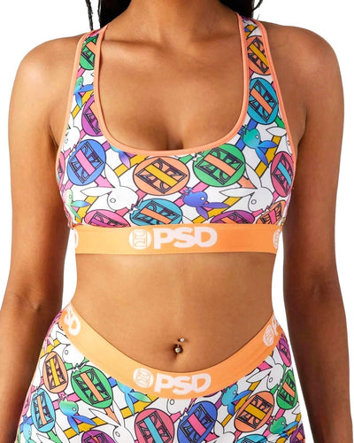 PSD Women's Playboy Geo Sports Bra Multicolor