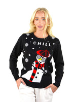 KESIS Ugly Christmas Sweater for Teens- Black Long Sleeve Tacky Cute Holiday Xmas Pullover for Big Boys & Girls