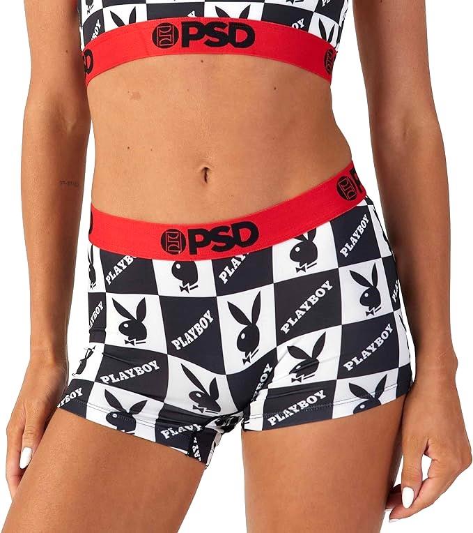 PSD Women's Playboy Checkers Boyshorts Multi