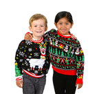 SOCAL LOOK Kids Ugly Christmas Sweater - Tacky Cute Holiday Pullover for Boys & Girls, Unisex Funny Xmas Sweater for Children