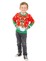 SOCAL LOOK Kids Ugly Christmas Sweater - Tacky Cute Holiday Pullover for Boys & Girls, Unisex Funny Xmas Sweater for Children