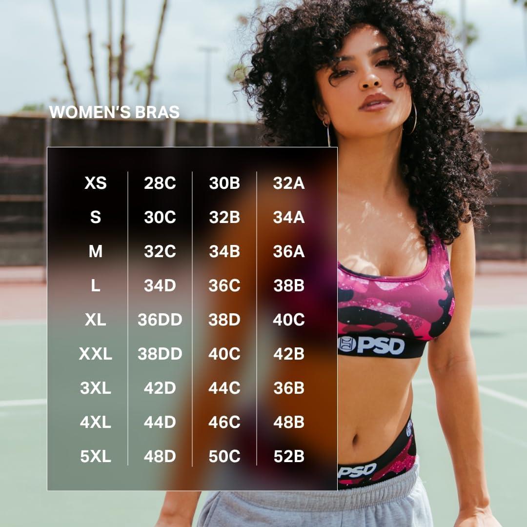 PSD Women's Hallows Camo Sports Bra Multicolor