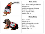 SOCAL LOOK Ugly Christmas Sweater for Dog - Cat Ugly Xmas Jumper with Leash Hole, Dog Pullover Winter Warm Pet Puppy Clothes Outfits