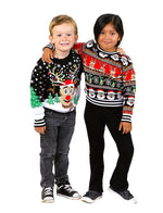 SOCAL LOOK Kids Ugly Christmas Sweater - Tacky Cute Holiday Pullover for Boys & Girls, Unisex Funny Xmas Sweater for Children