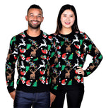 SOCAL LOOK Youth Festive Ugly Christmas Sweater, Cute Tacky Holiday Teens Pullover, Funny Xmas Sweater for Big Boys & Girls