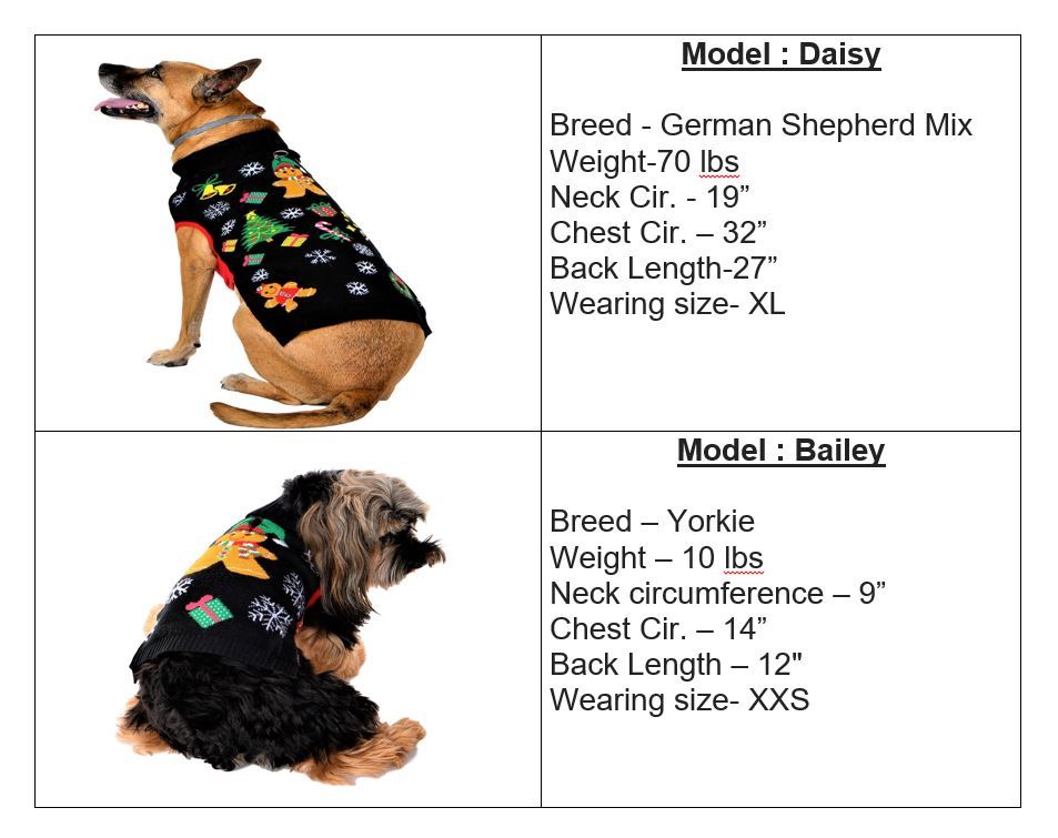 SOCAL LOOK Ugly Christmas Sweater for Dog - Cat Ugly Xmas Jumper with Leash Hole, Dog Pullover Winter Warm Pet Puppy Clothes Outfits