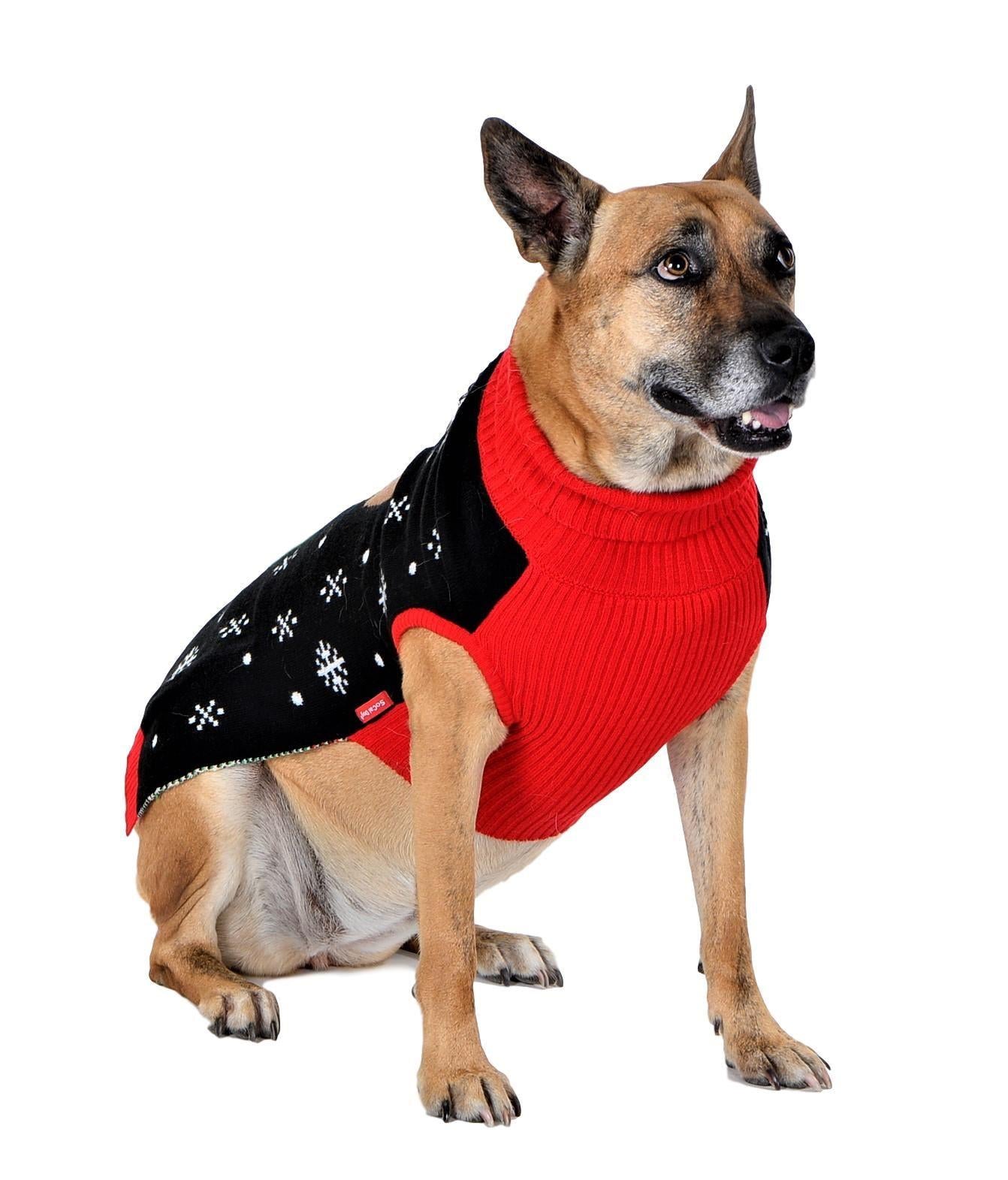 SOCAL LOOK Ugly Christmas Sweater for Dog - Cat Ugly Xmas Jumper with Leash Hole, Dog Pullover Winter Warm Pet Puppy Clothes Outfits