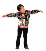 SOCAL LOOK Kids Ugly Christmas Sweater - Tacky Cute Holiday Pullover for Boys & Girls, Unisex Funny Xmas Sweater for Children