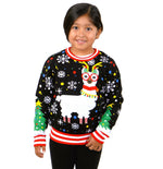 SOCAL LOOK Kids Ugly Christmas Sweater - Tacky Cute Holiday Pullover for Boys & Girls, Unisex Funny Xmas Sweater for Children