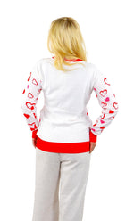 SOCAL LOOK Women Valentine Heart Sweater - Cute Casual Acrylic Pullover, Perfect for Valentine's Day