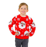 SOCAL LOOK Kids Ugly Christmas Sweater - Multicolor Long Sleeve Tacky Cute Holiday Pullover for Boys & Girls