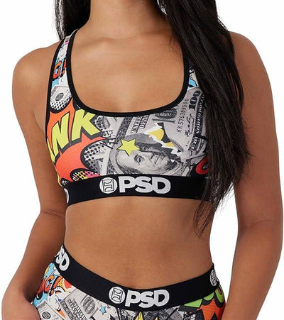 PSD Women's Money Strip Sports Bra Multicolor