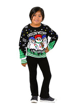 SOCAL LOOK Kids Ugly Christmas Sweater - Tacky Cute Holiday Pullover for Boys & Girls, Unisex Funny Xmas Sweater for Children