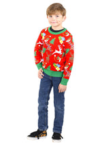 SOCAL LOOK Kids Ugly Christmas Sweater - Tacky Cute Holiday Pullover for Boys & Girls, Unisex Funny Xmas Sweater for Children