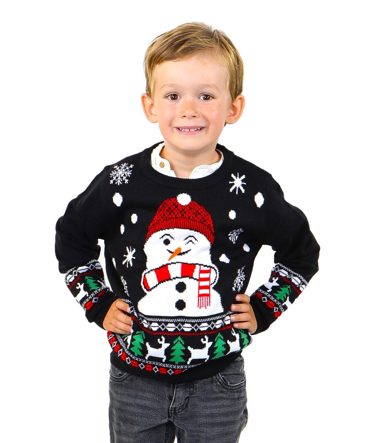 KESIS Kids Ugly Christmas Sweater - Tacky Cute Holiday Pullover for Boys & Girls, Unisex Funny Xmas Sweater for Children