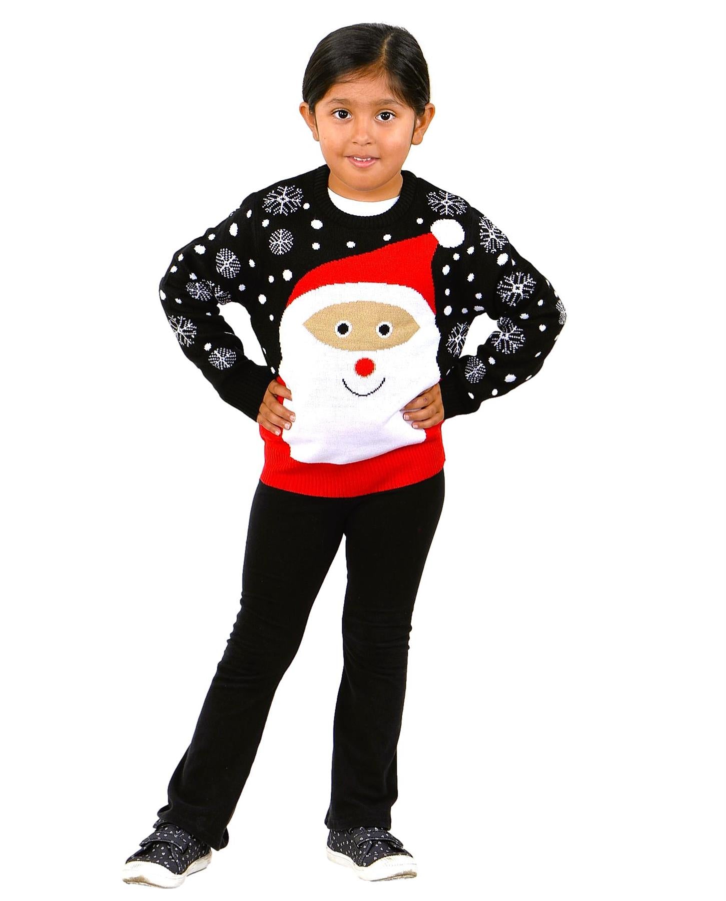 SOCAL LOOK Kids Ugly Christmas Sweater - Tacky Cute Holiday Pullover for Boys & Girls, Unisex Funny Xmas Sweater for Children