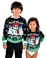 SOCAL LOOK Kids Ugly Christmas Sweater - Tacky Cute Holiday Pullover for Boys & Girls, Unisex Funny Xmas Sweater for Children