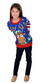 KESIS Kids Ugly Christmas Sweater - Tacky Cute Holiday Pullover for Boys & Girls, Unisex Funny Xmas Sweater for Children