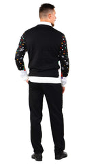 SOCAL LOOK Ugly Christmas Sweater for Men - Multicolor Festive Funny Cute Holiday Xmas Pullover