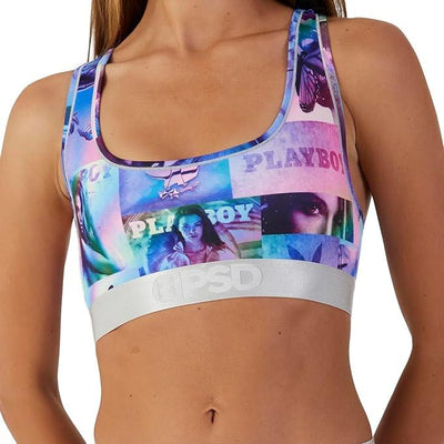 PSD Women's Playboy Y2K Sports Bra Multicolor