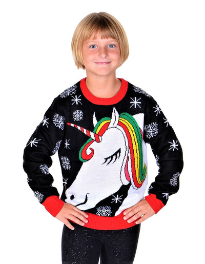 SOCAL LOOK Kids Ugly Christmas Sweater - Tacky Cute Holiday Pullover for Boys & Girls, Unisex Funny Xmas Sweater for Children